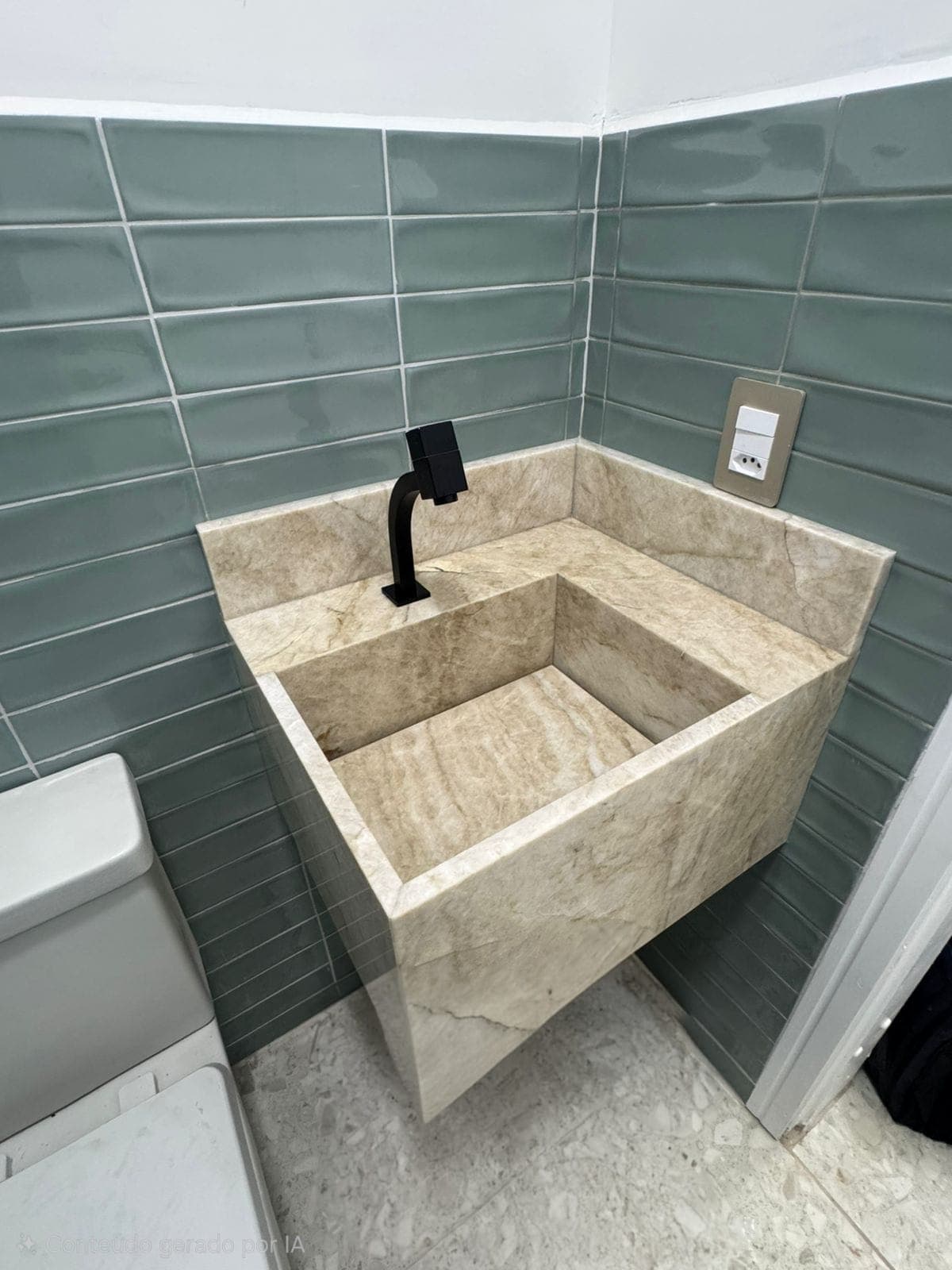 Lavatório Esculpido em Mármore